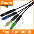 Fiber Optic Sc / FC PC / APC / Upc Fast Cable Connector (fast connector)